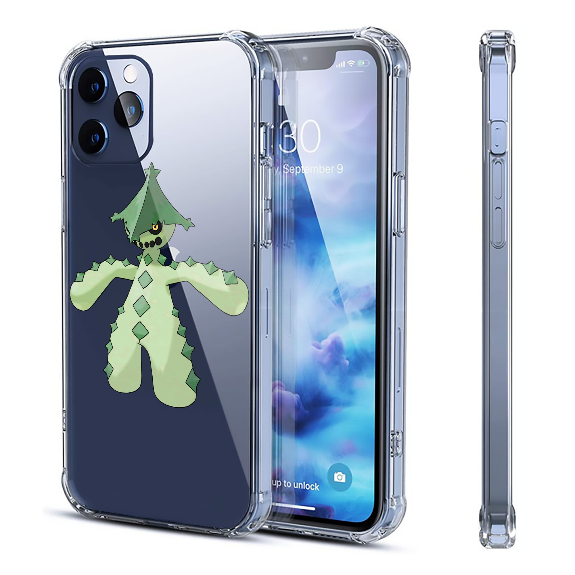 （画像用） ポケットモンスター Pokémon 【iPhone 12シリーズ対応】透明スマホケース（クリアソフトケース）